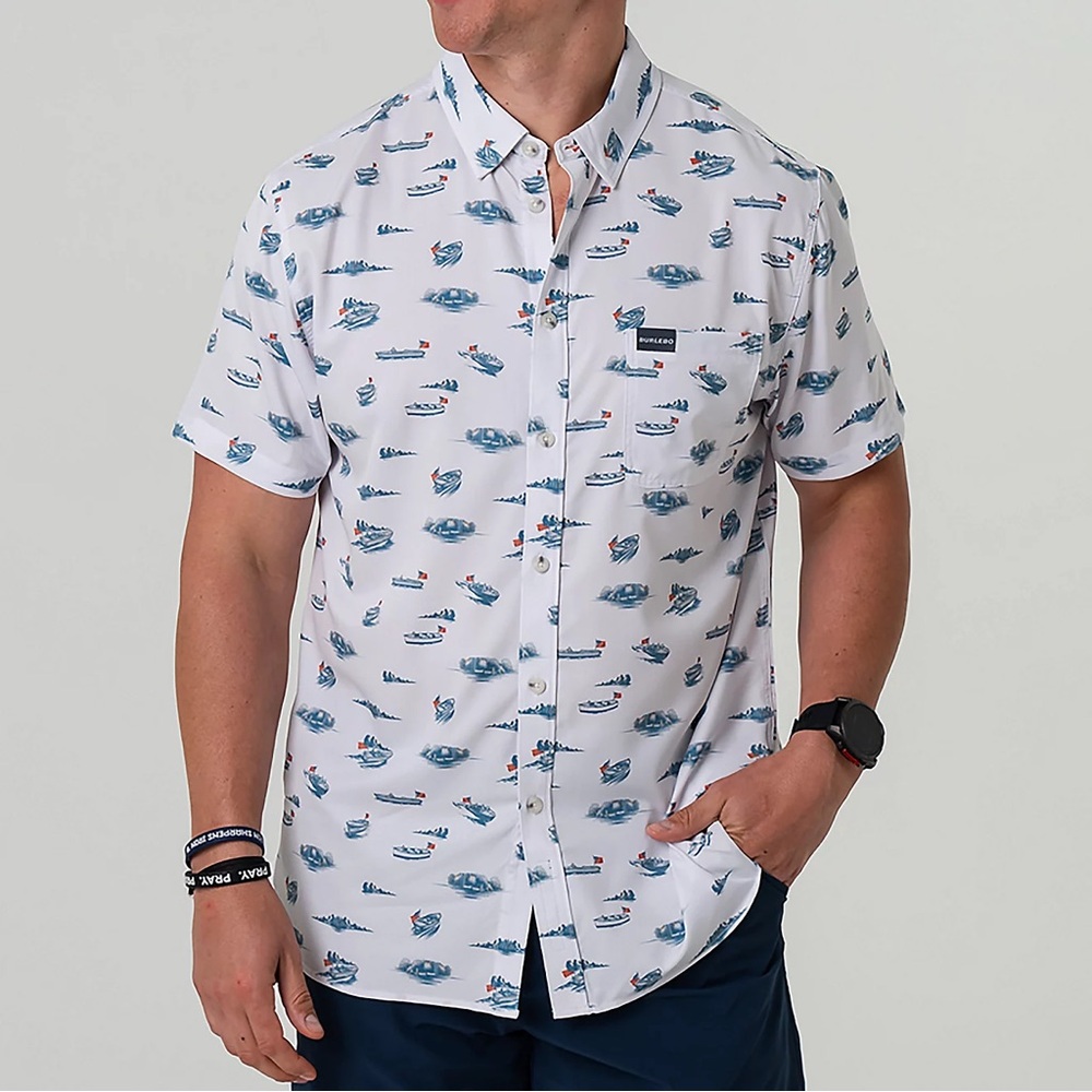 Burlebo - Performance Button Up - Lake Weekend